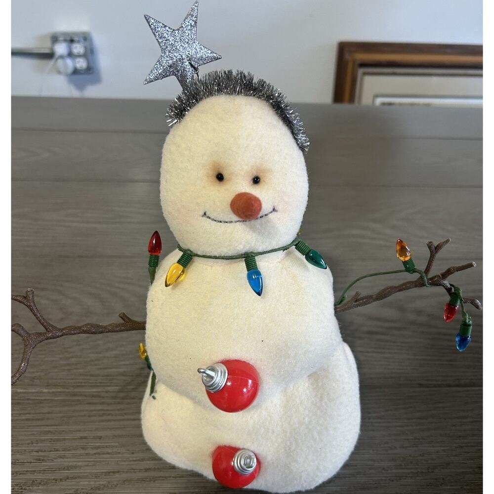 Hallmark Snowman Plush Figurine Jan Karon Christmas Collectible Seasonal Vintage